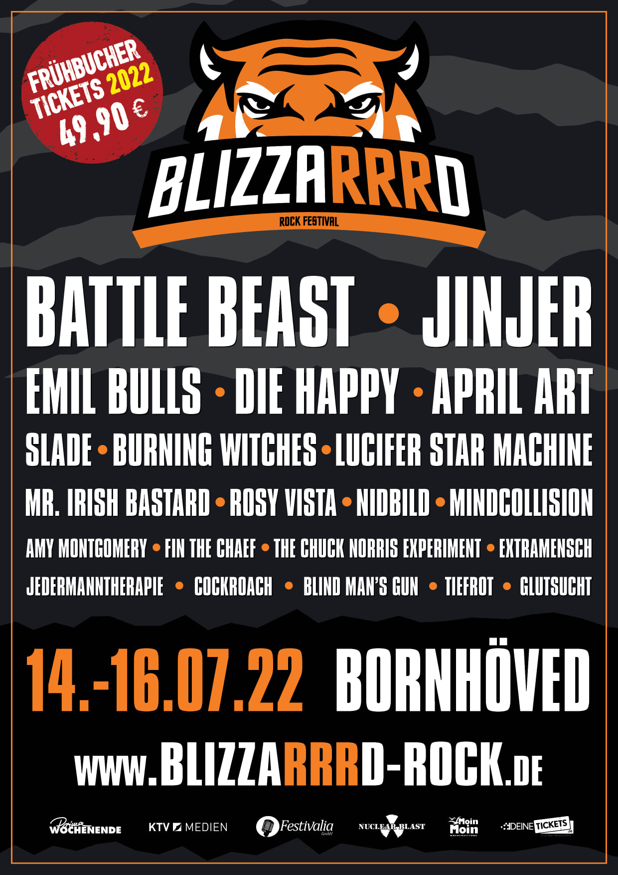 Blizzarrrd Rock Festival, 14.-16.07.2022 Bornhöved – Vorbericht