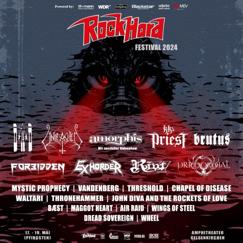 Rock Hard Festival, 17.-19.05.2024, Amphitheater Gelsenkirchen - Vorbericht