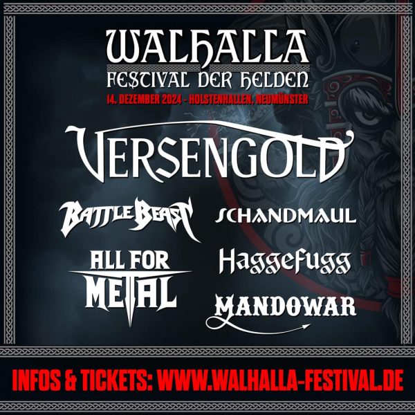 Walhalla – Festival der Helden, 14.12.2024, Neumünster – Vorbericht